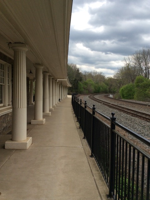 Photo of the train station at Valley Forge